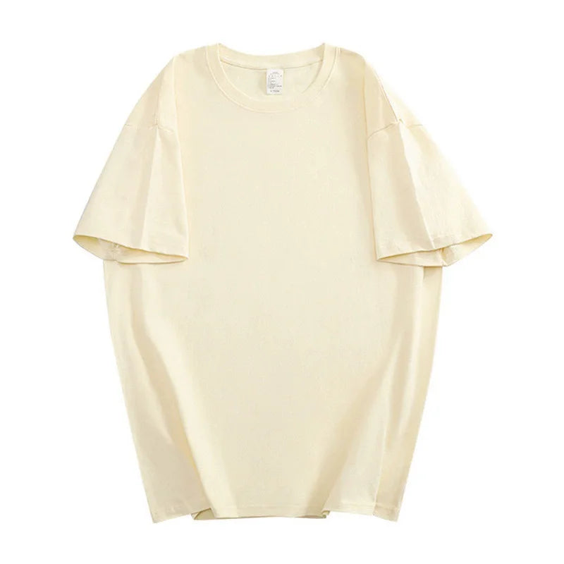 Women New Casual Solid T Shirts Female White Black Short Sleeve Summer Tees Lady 100% Cotton O-Neck Unisex Tops