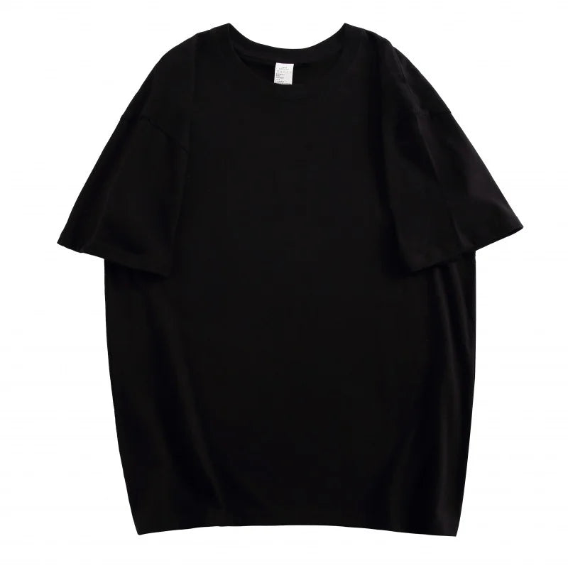 Women New Casual Solid T Shirts Female White Black Short Sleeve Summer Tees Lady 100% Cotton O-Neck Unisex Tops