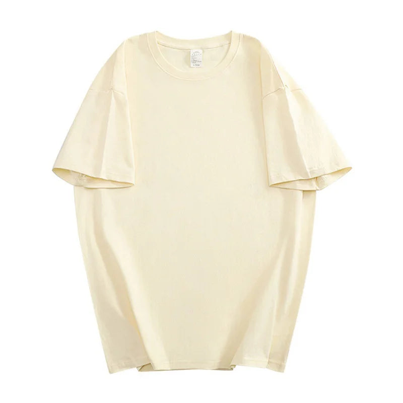 Women New Casual Solid T Shirts Female White Black Short Sleeve Summer Tees Lady 100% Cotton O-Neck Unisex Tops